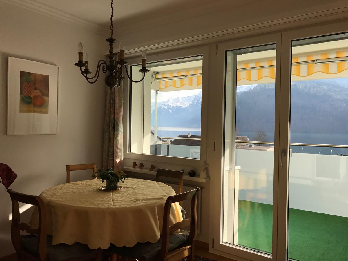 Ferienwohnung mit Seesicht Brunnen Exterior foto